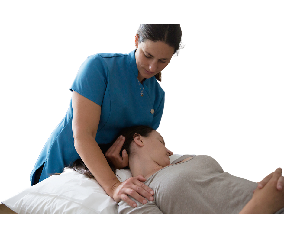 Osteopath in Christchurch clinic treating neck pain